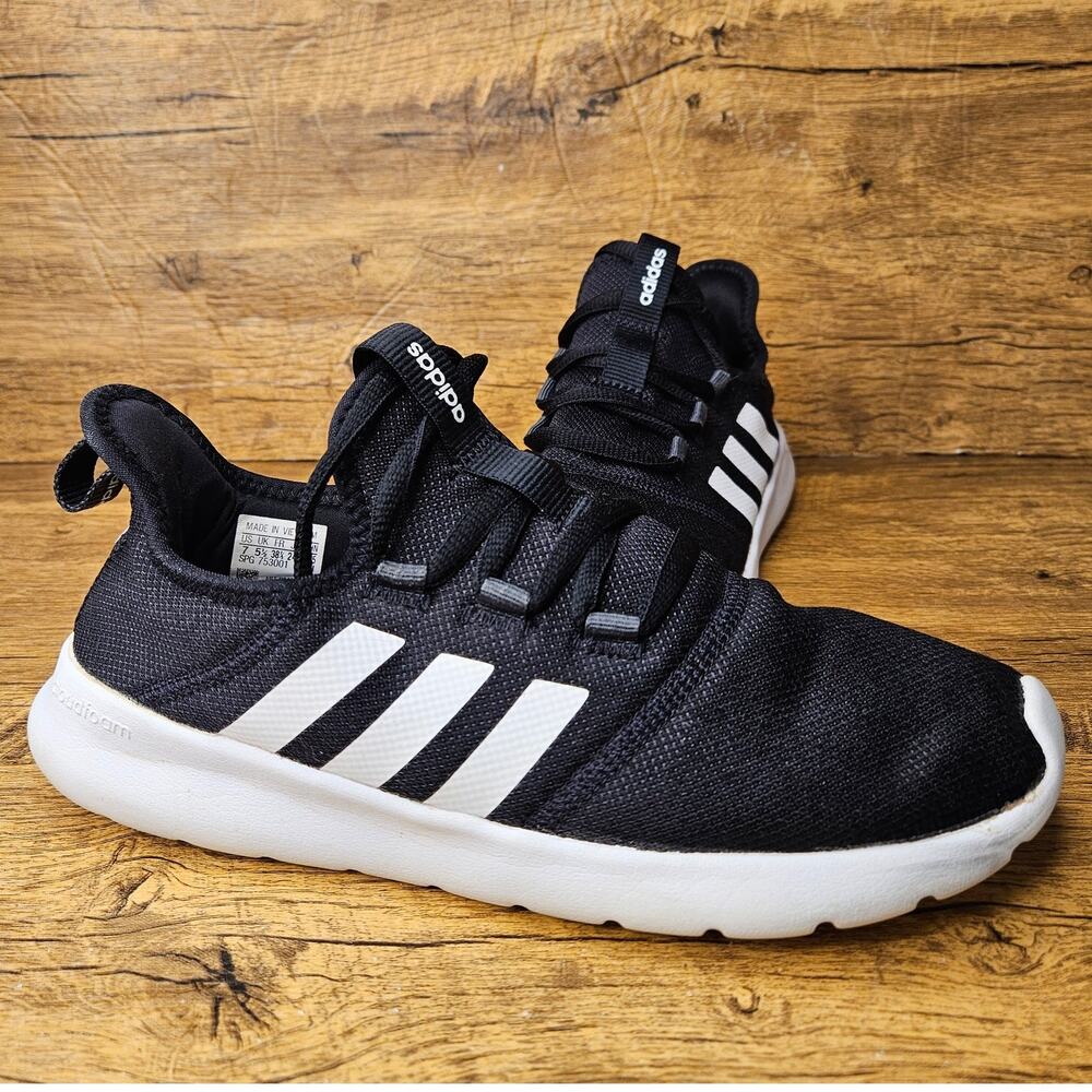 Adidas Cloudfoam Pure 2.0 Black white running training sneakers size 7